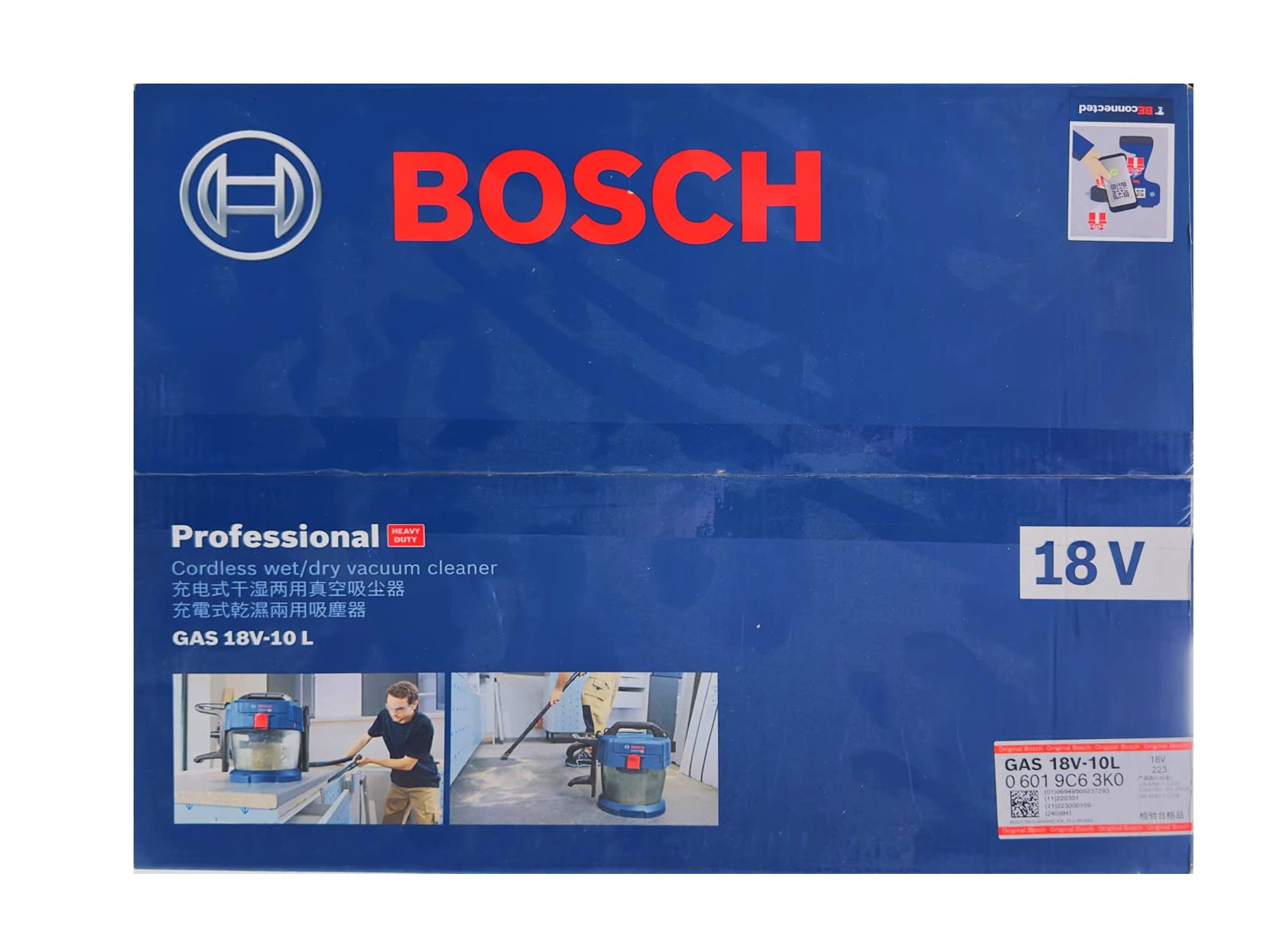 Bosch GAS 18V-10L Cordless Wet & Dry Vacuum / Dust Extractor 6L 18V [Bare]