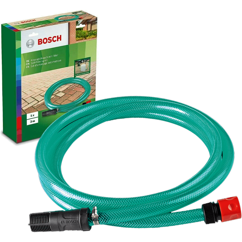 Bosch Self Priming kit Hose with Adaptor for AQT Pressure Washers | Bosch by KHM Megatools Corp.