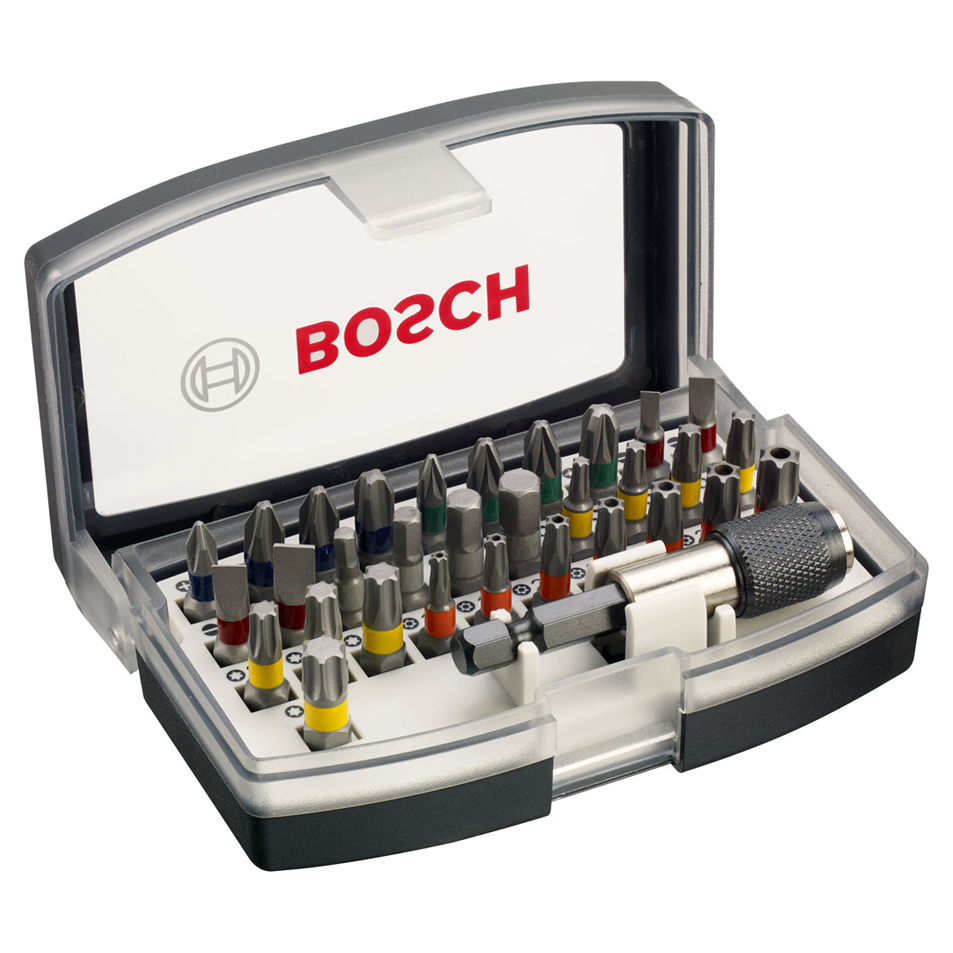 Bosch Screwdriver Bit Set 32Pcs with Color Coding | Bosch by KHM Megatools Corp.