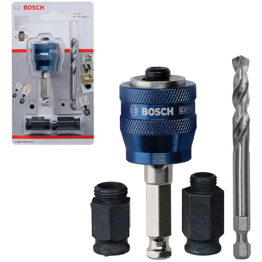 Bosch Power Change Arbor Holesaw Adaptor Set 4Pcs (2608599010) | Bosch by KHM Megatools Corp.