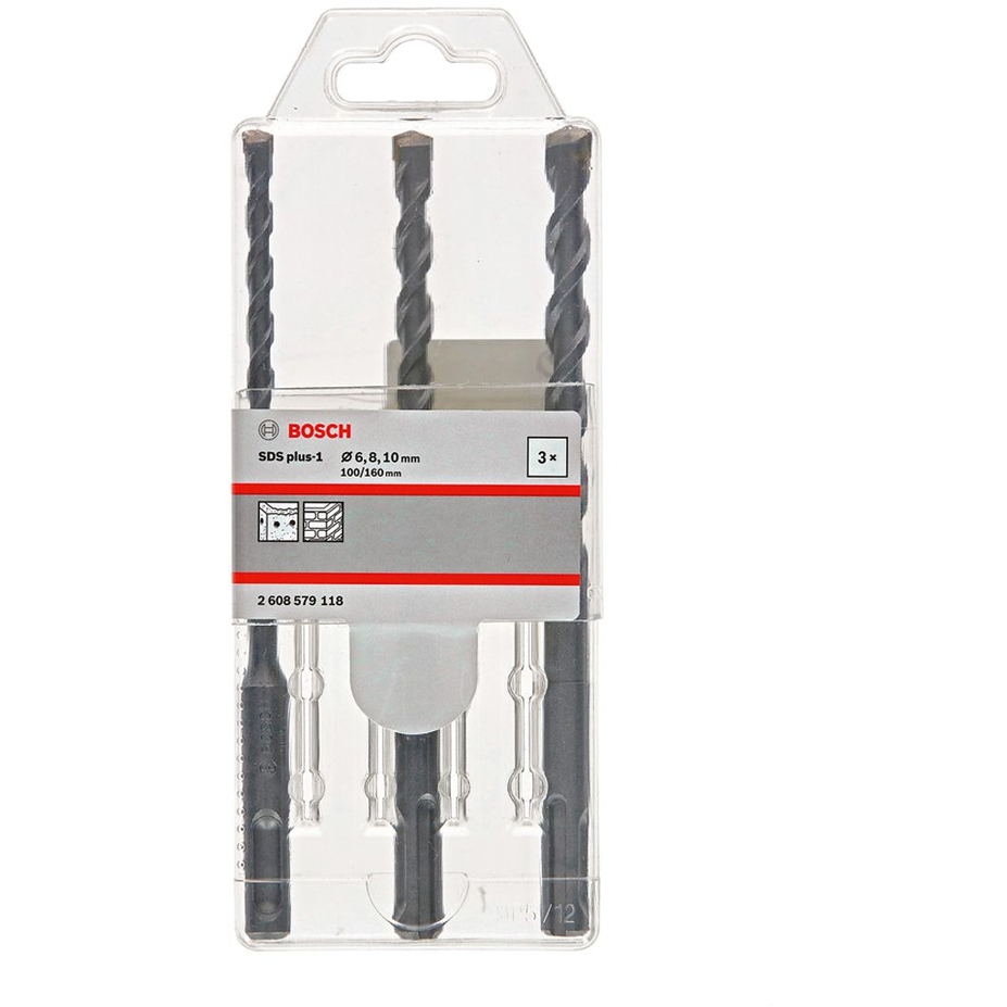 Bosch SDS-Plus Drill Bit Set 3pcs for Concrete  (2608579118)