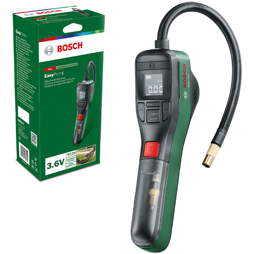 Bosch EasyPump Cordless Compressed Air-Pump 3.6V (0603947080) | Bosch by KHM Megatools Corp.