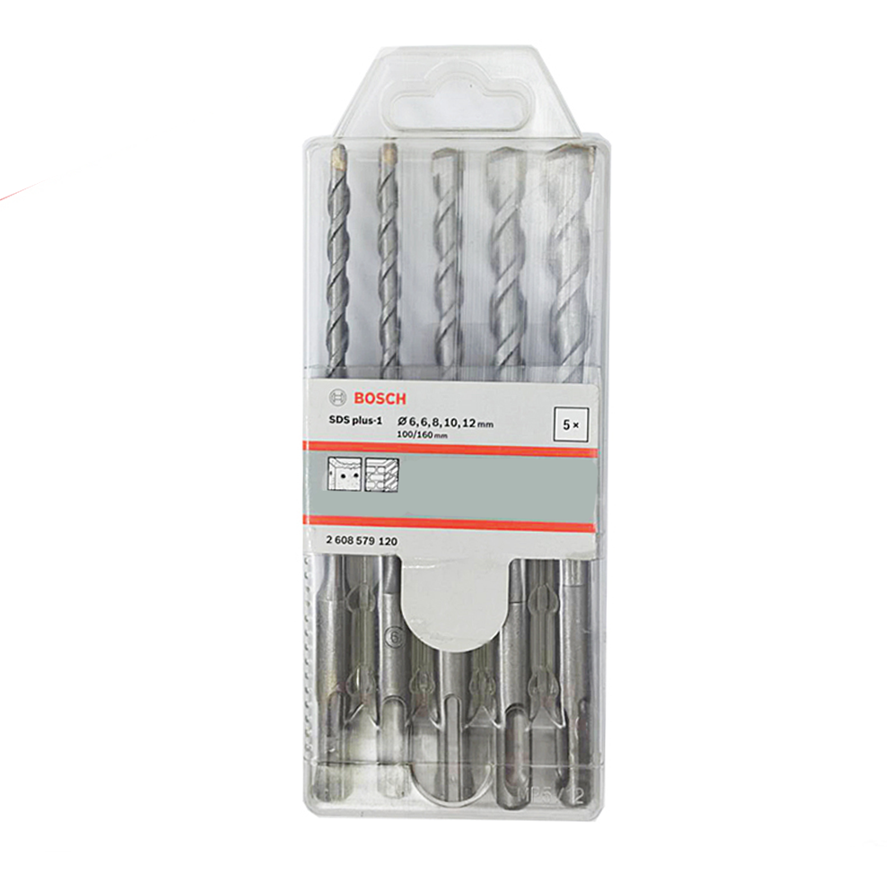 Bosch SDS Plus Drill Bit Set 5pcs for Concrete  (2608579120) | Bosch by KHM Megatools Corp.