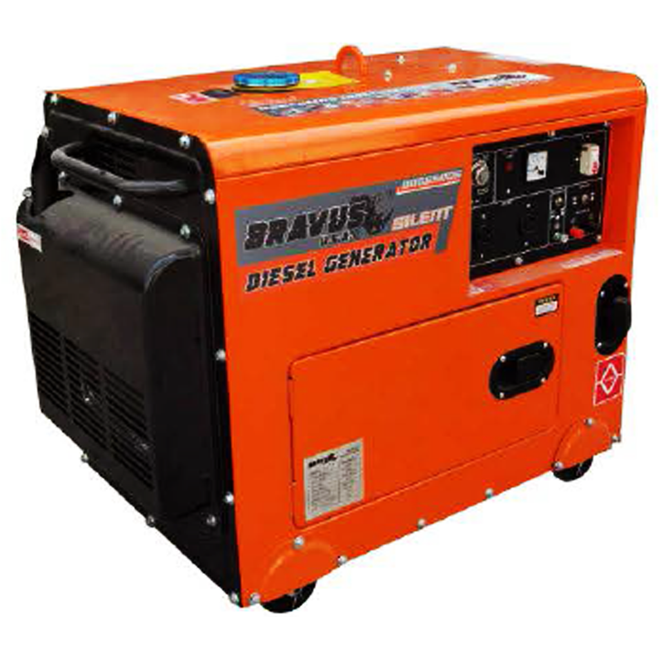 Bravus BDG6500S Diesel Generator 6.5KVA