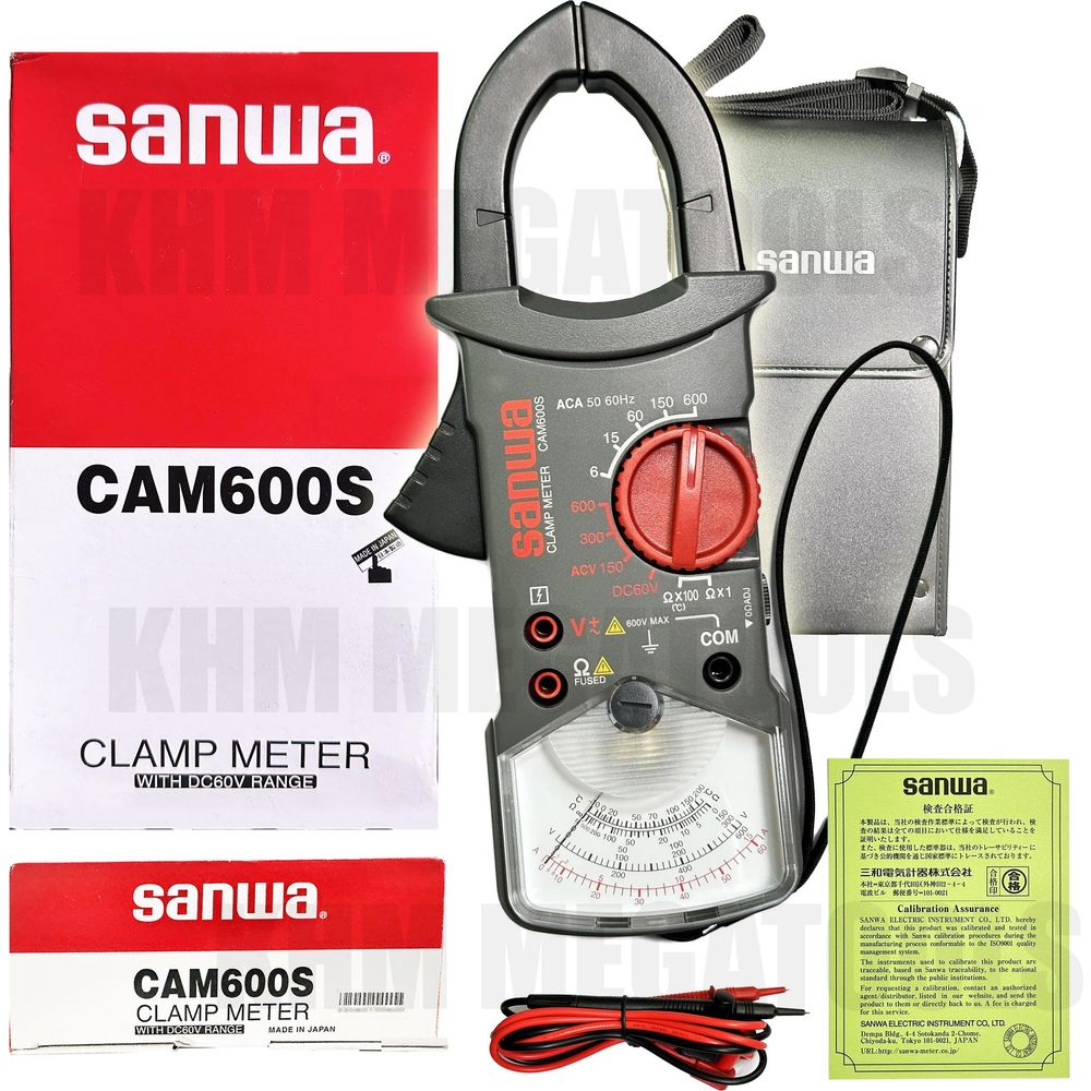 Sanwa CAM600S AC Analog Clamp Meter / Multi Tester - KHM Megatools Corp.