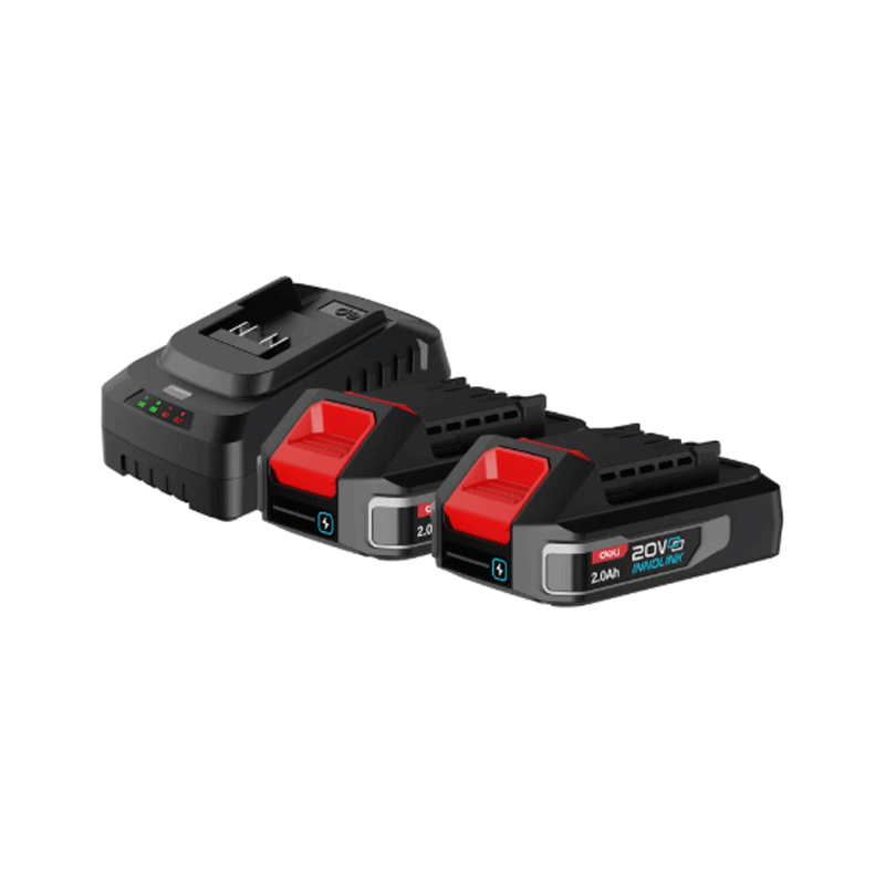 Deli EDE-CM20A2E 2.0Ah Lithium-Ion Battery 21V Charger Set