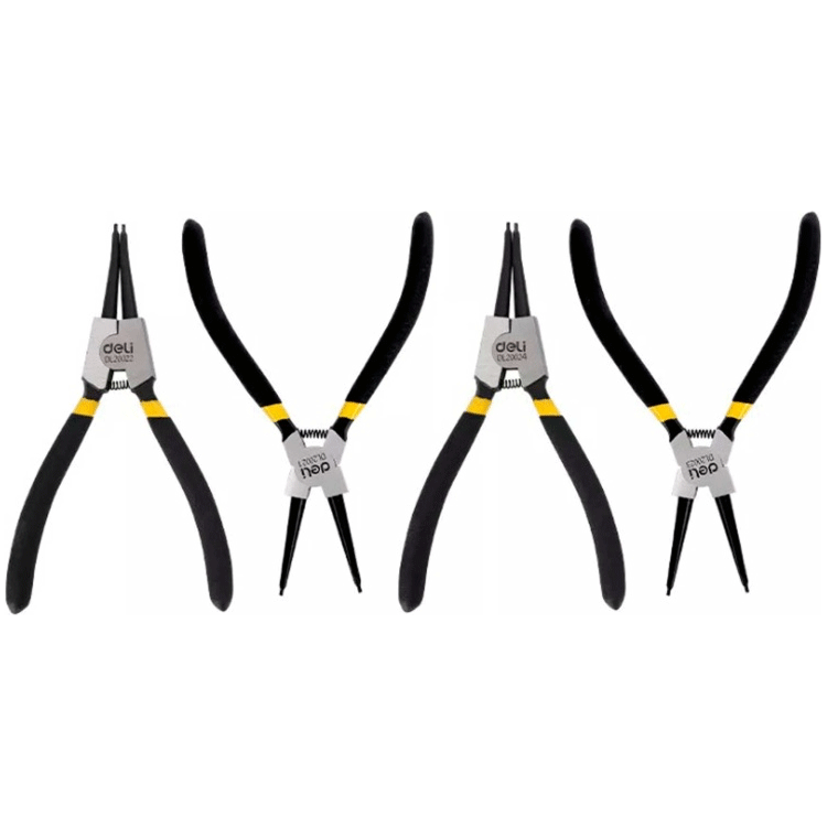 Deli EDL20521-4 Circlip Pliers Set 4pcs