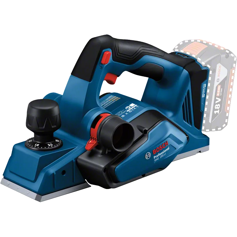 Bosch GHO 185-LI Cordless Wood Planer 3-1/4