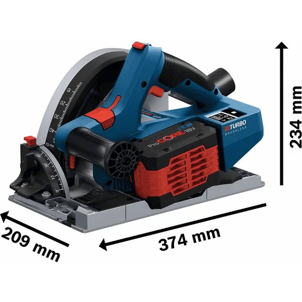 Bosch GKT 18V-52 GC Brushless Cordless Plunge Saw / Circular Saw 6-1/4