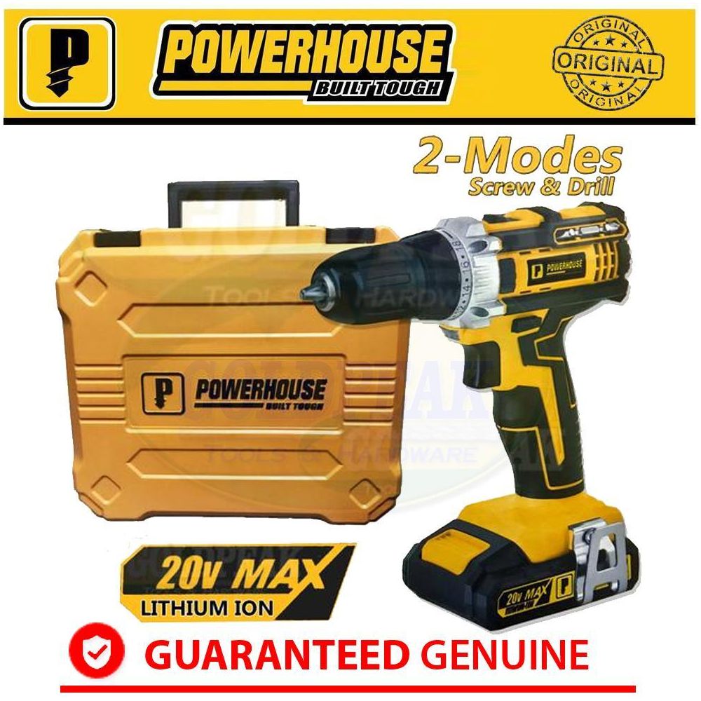 Powerhouse PHBK-20V-CDD (20V) Cordless Drill / Driver - Goldpeak Tools PH Powerhouse