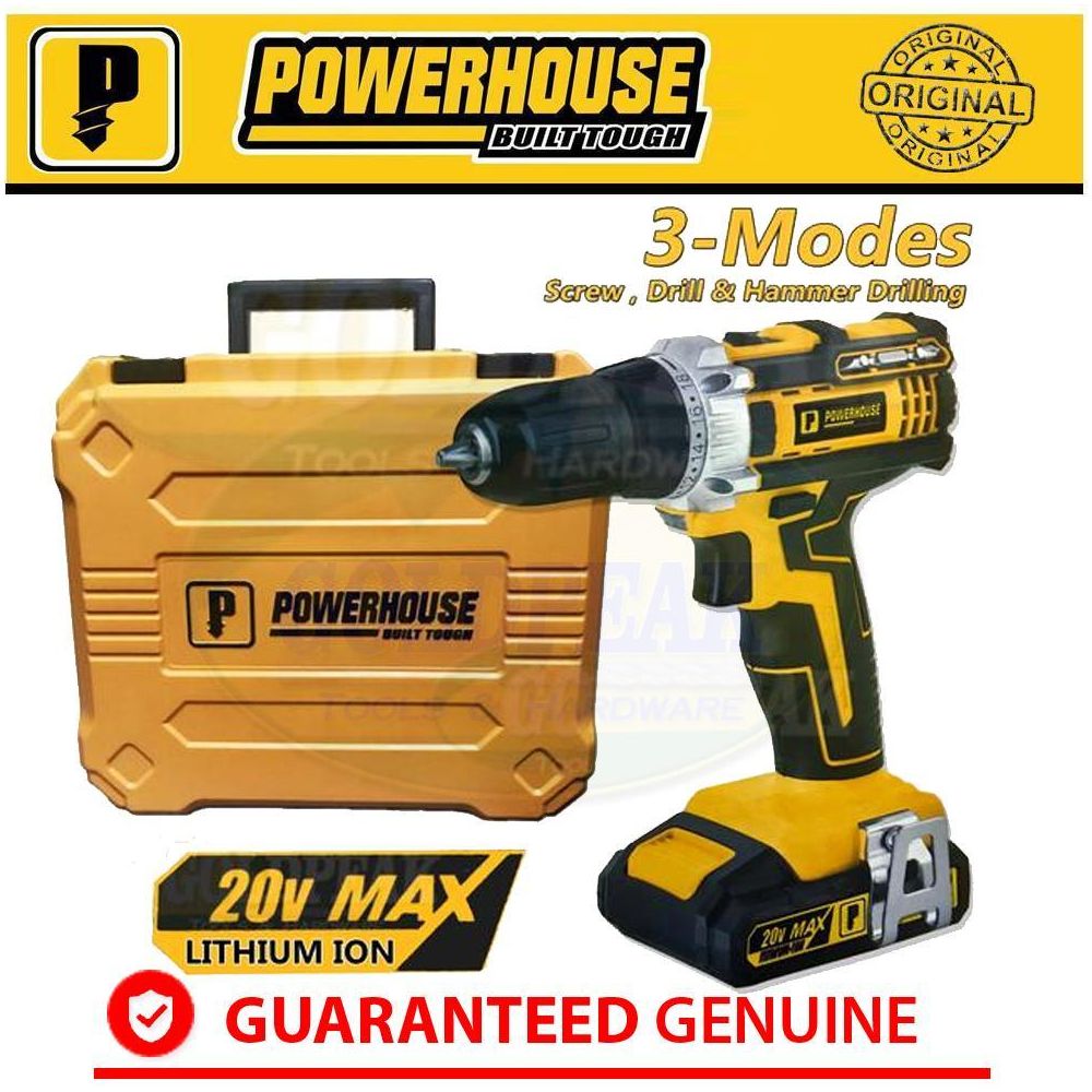 Powerhouse PHBK-20V-CIMD13MM (20V) Cordless Hammer Drill / Driver - Goldpeak Tools PH Powerhouse