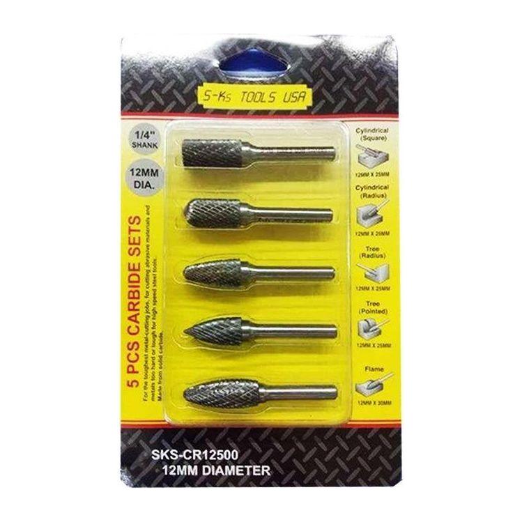 S-Ks Tools CR12500 5pcs Carbide Burrs Set - KHM Megatools Corp.