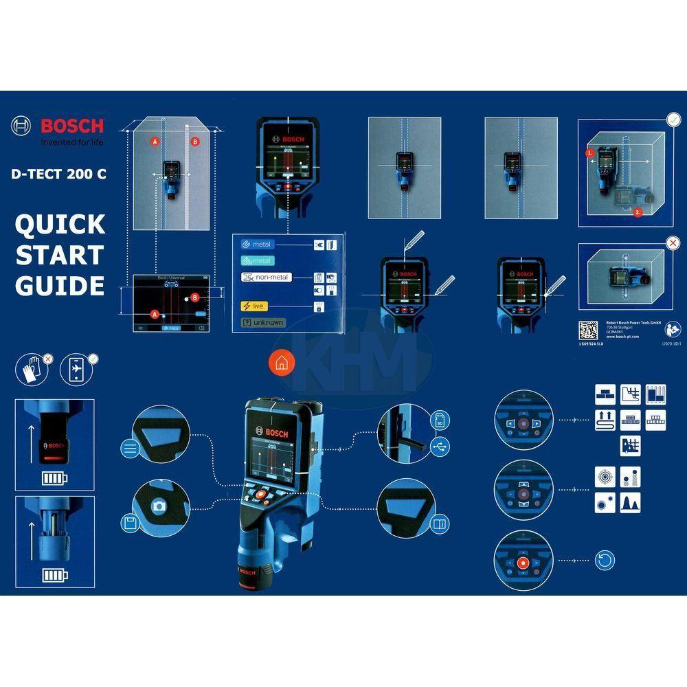 Bosch D-tect 200 C Wall scanner / Floor Scanner | Bosch by KHM Megatools Corp.