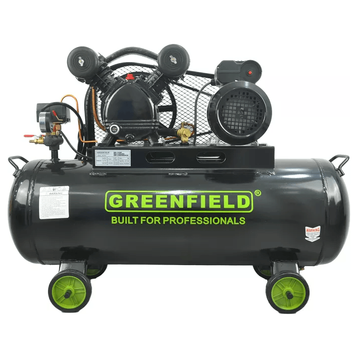 Greenfield GAC90-B 1 HP Belt Driven Air Compressor 90L 115psi - KHM Megatools Corp.