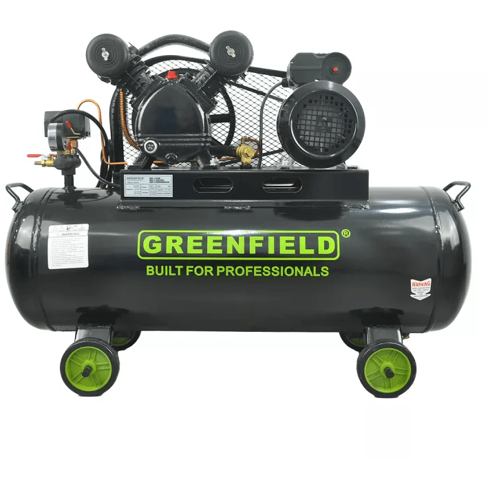 Greenfield GAC90-B 1 HP Belt Driven Air Compressor 90L 115psi - KHM Megatools Corp.