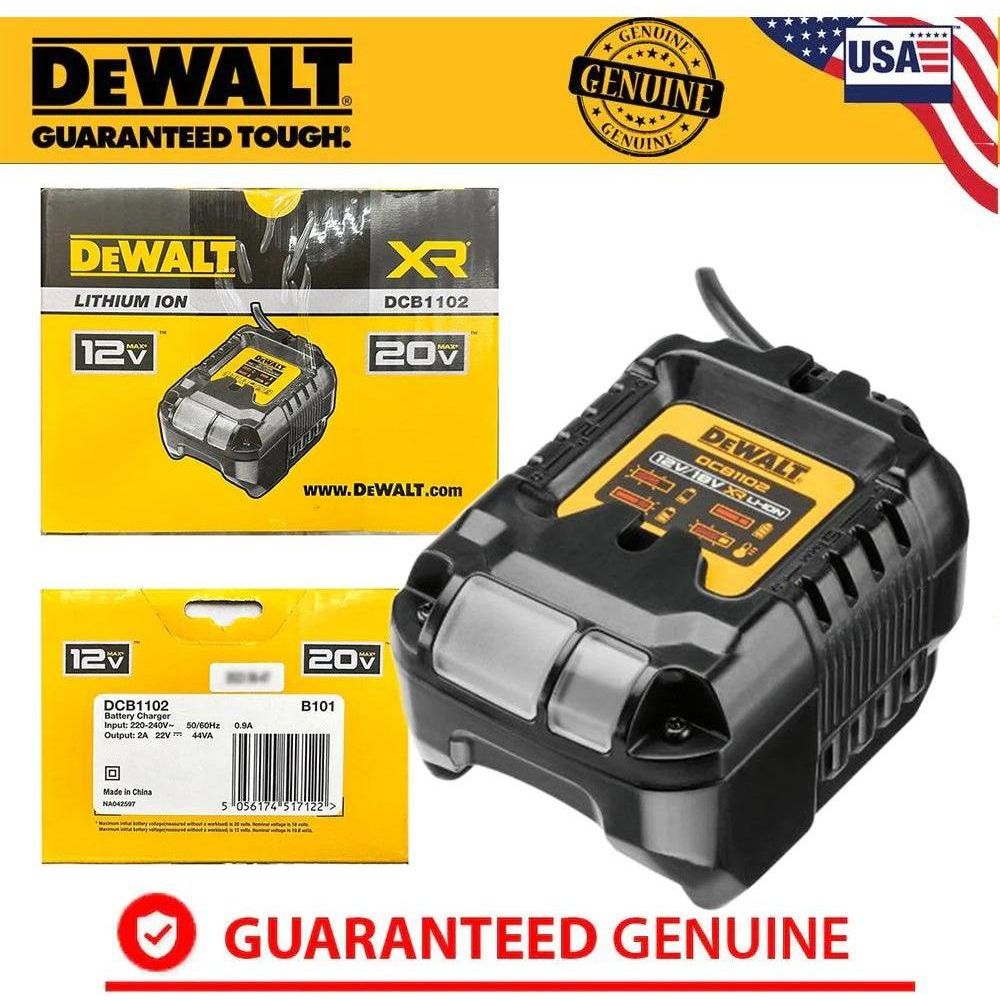 Dewalt DCB1102 12V/20V Multi Voltage Li-Ion Compact Battery Charger - KHM Megatools Corp.