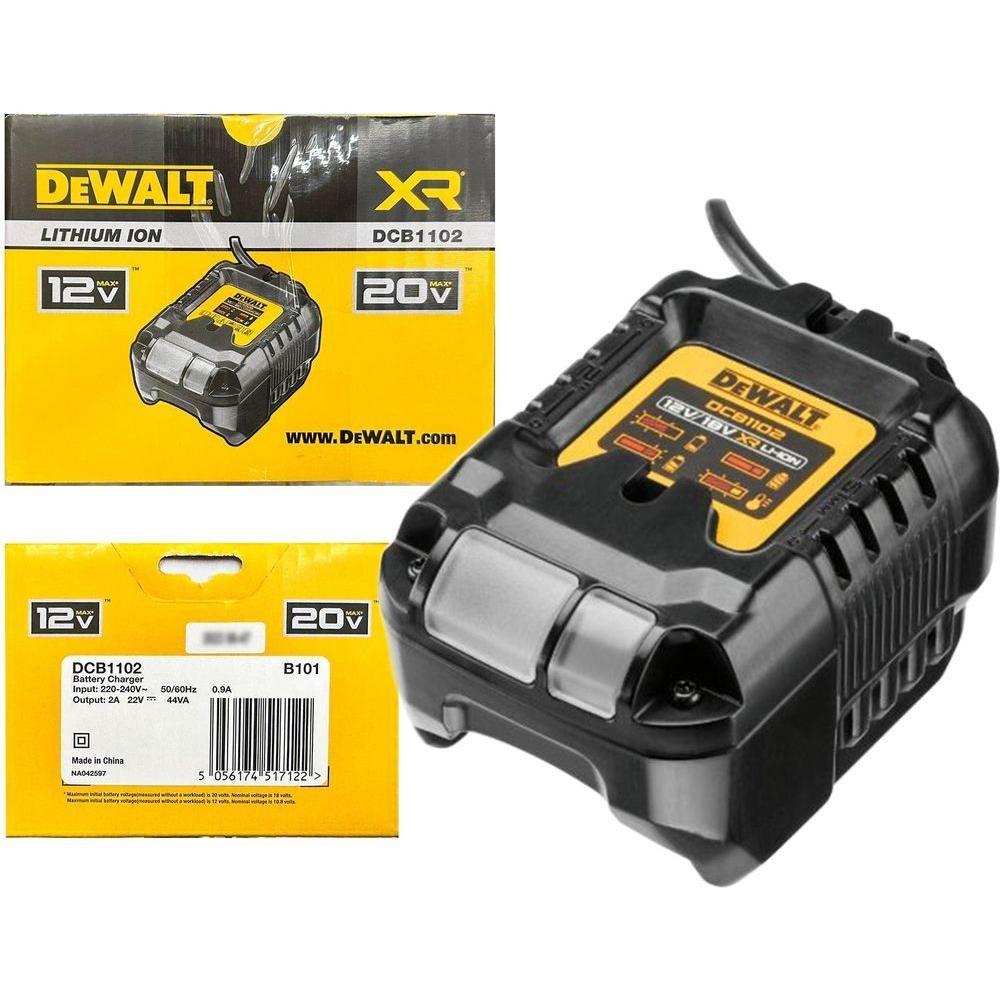 Dewalt DCB1102 12V/20V Multi Voltage Li-Ion Compact Battery Charger - KHM Megatools Corp.