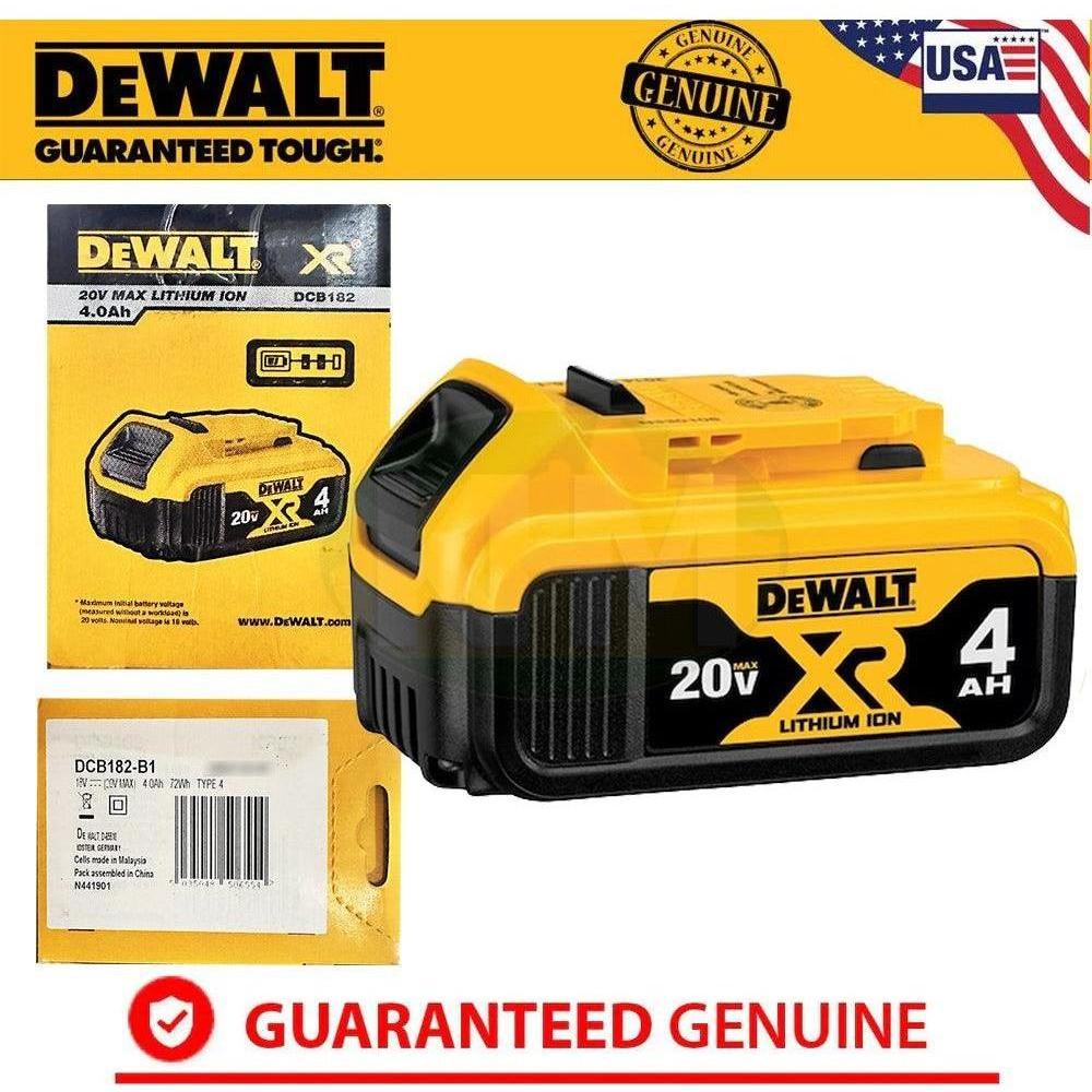 Dewalt DCB182 18V-20V Max Lithium Ion Battery (4.0Ah) - KHM Megatools Corp.