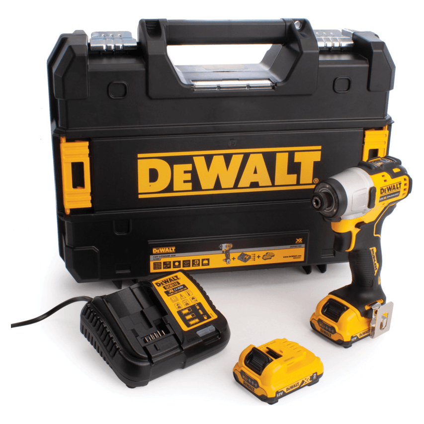 Dewalt DCF801D2 12V Cordless Impact Driver (XR Brushless) [Kit ...
