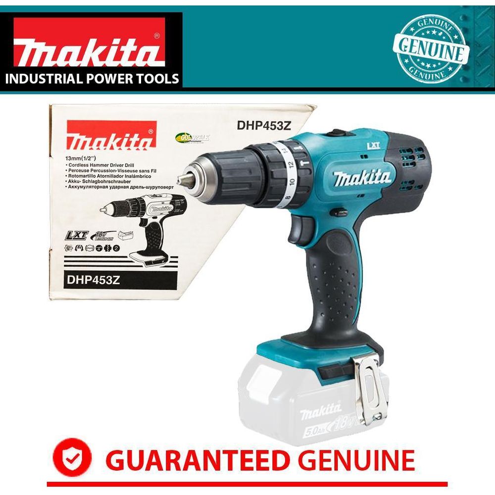 Makita DHP453Z 18V Cordless Hammer Drill [LXT-Series] (Bare) - Goldpeak Tools PH Makita