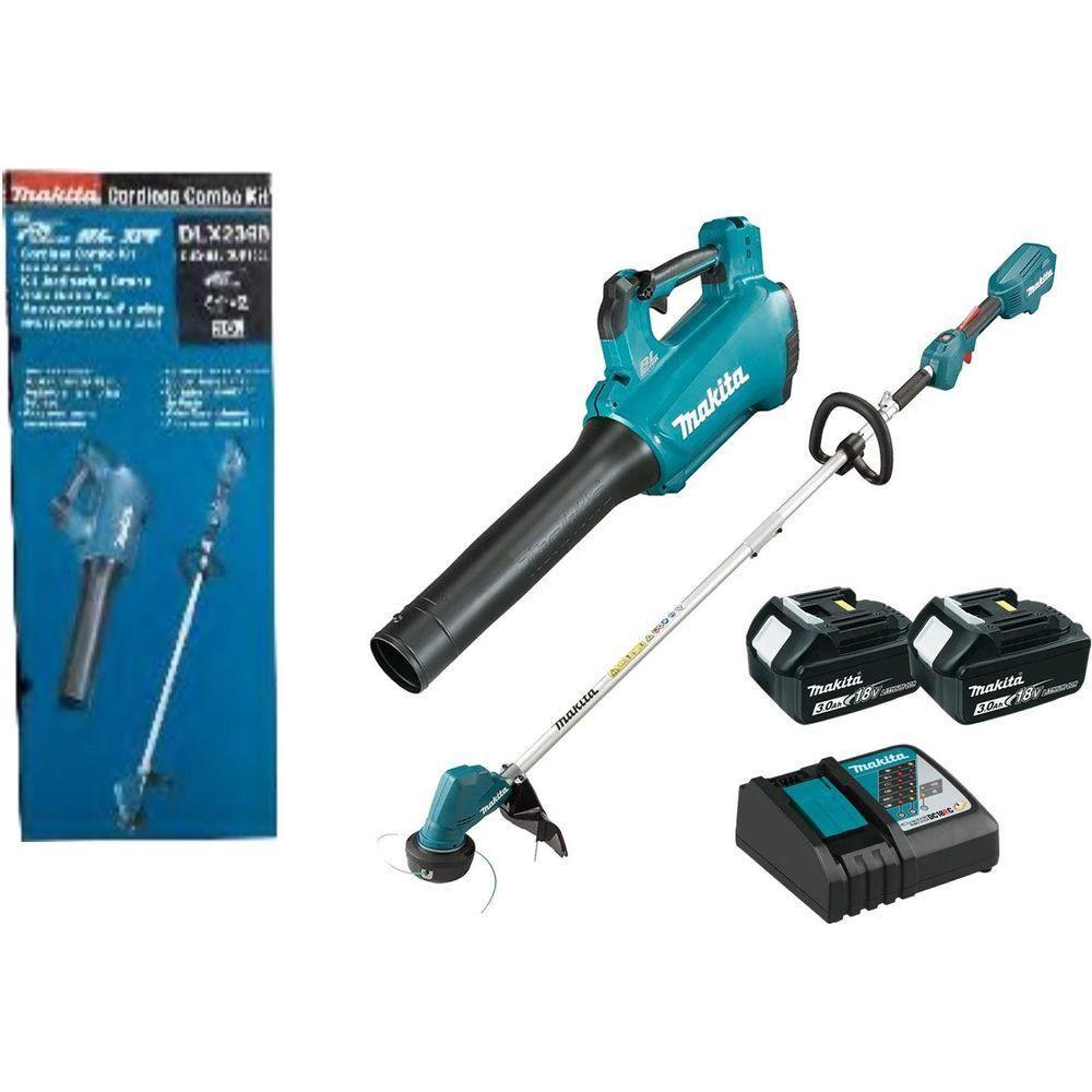 Makita DLX2398 18V Cordless Grass Trimmer + Leaf Blower Combo Kit Set [DUR192L + DUB184] - KHM Megatools Corp.