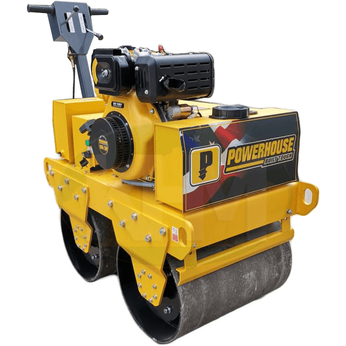 Powerhouse PHRRDD600KG-DSL 12HP Road Roller / Walk Behind Compactor 600kgs (Double Drum) - KHM Megatools Corp.