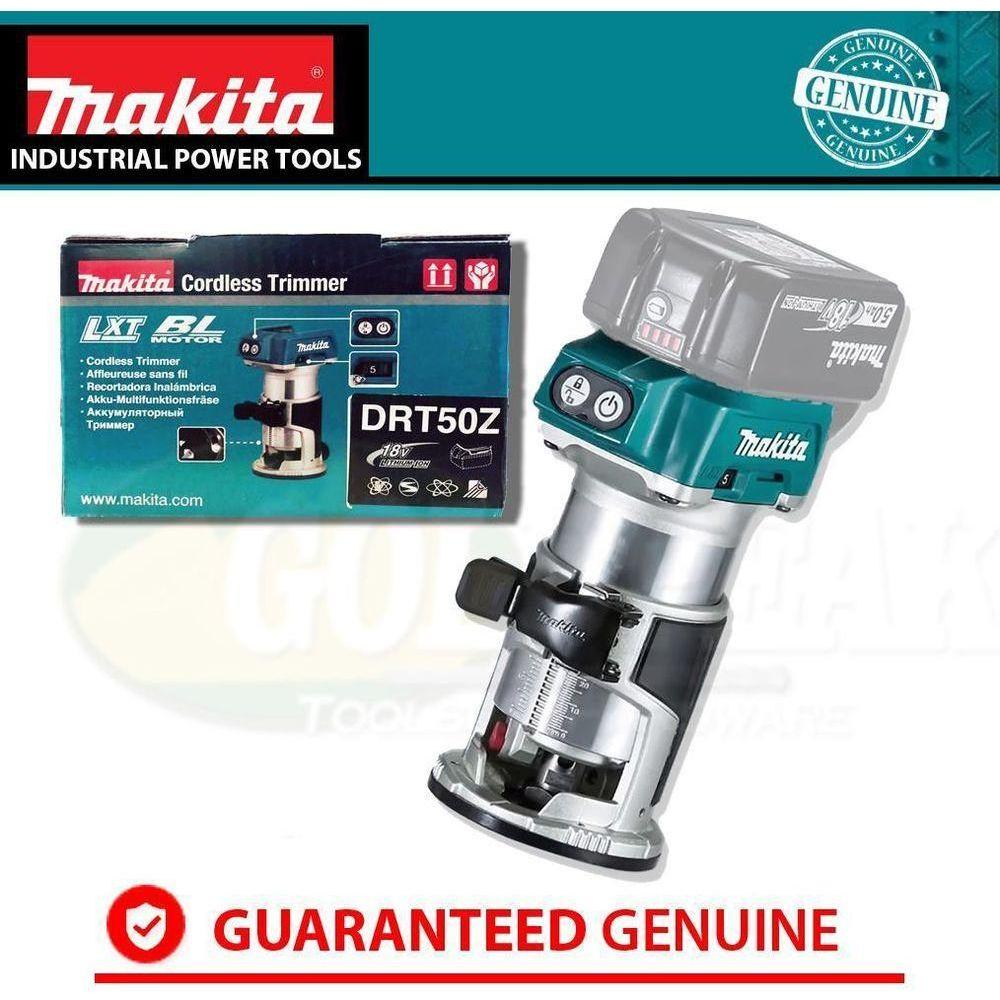 Makita DRT50Z 18V Cordless Brushless Laminate Trimmer / Palm Router (LXT-Series) [Bare] - Goldpeak Tools PH Makita