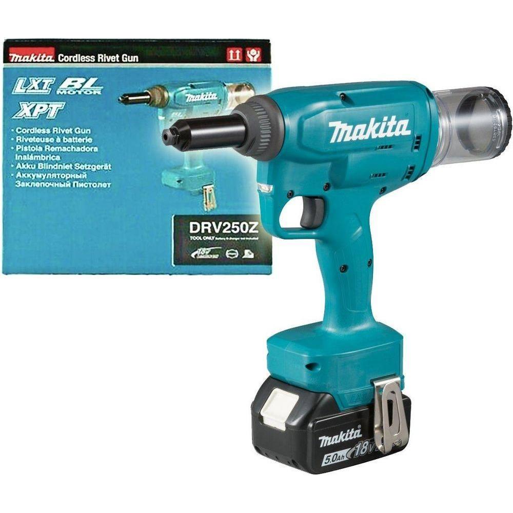 Makita DRV250Z 18V Cordless Brushless Riveter / Rivet Gun (LXT-Series) [Bare] - Goldpeak Tools PH Makita