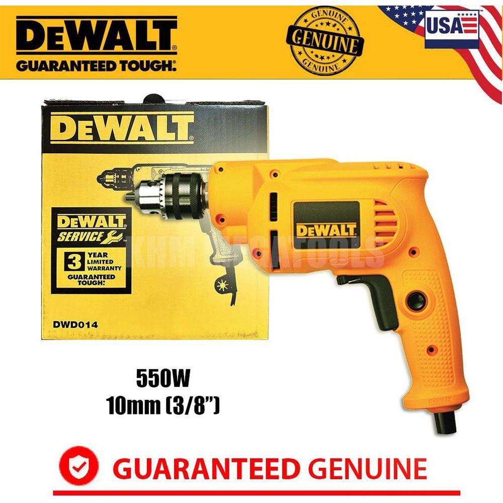 Dewalt DWD014 Hand Drill 550W 10mm - KHM Megatools Corp.