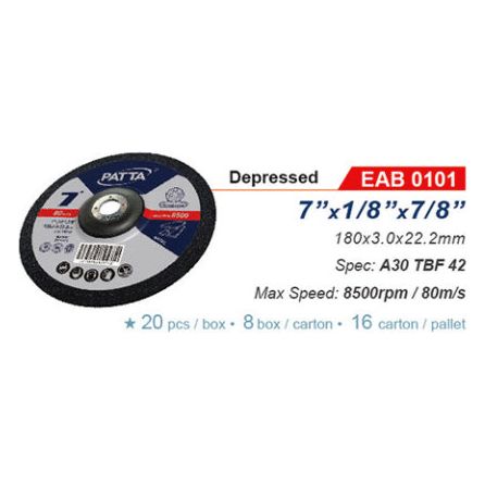 Patta EAB 0101 Depressed Cut Off Wheel 7