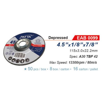 Patta EAB 0099 Depressed Cut Off Wheel 4-1/2