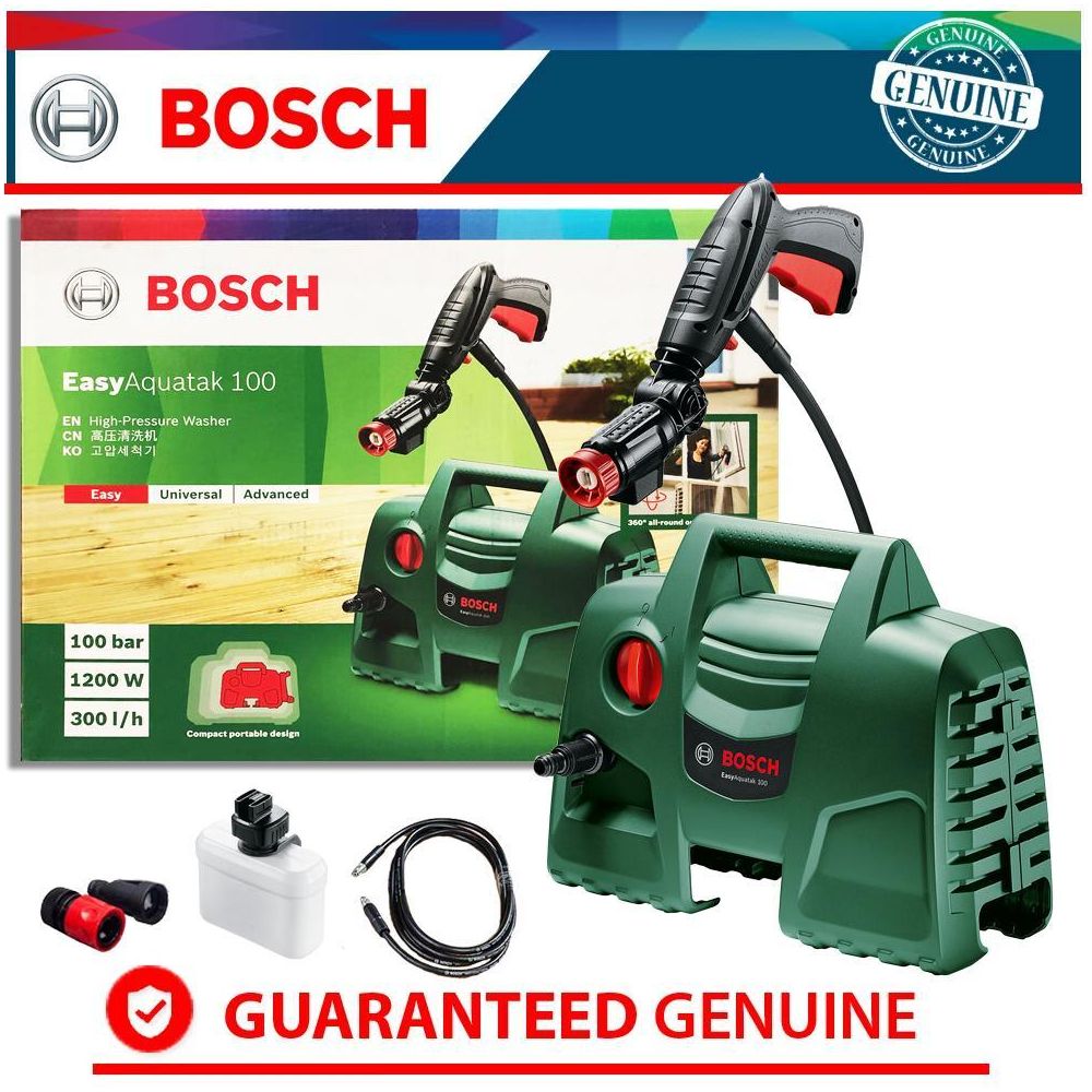 Bosch Easy AQUATAK 100 High Pressure Washer (Short 360 Gun) - Goldpeak Tools PH Bosch