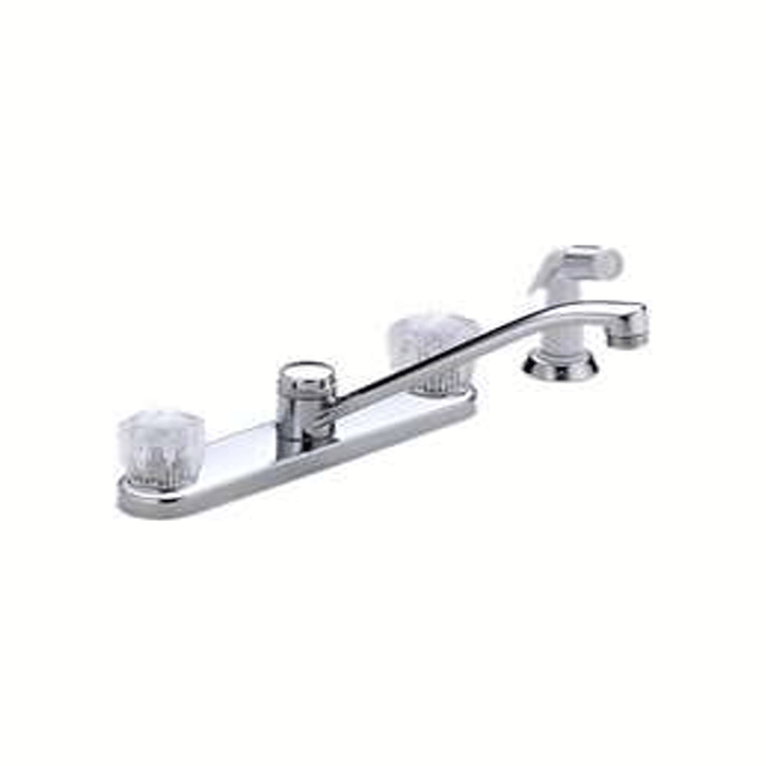 Delta Two Handle Kitchen Faucet Acrylic Knob