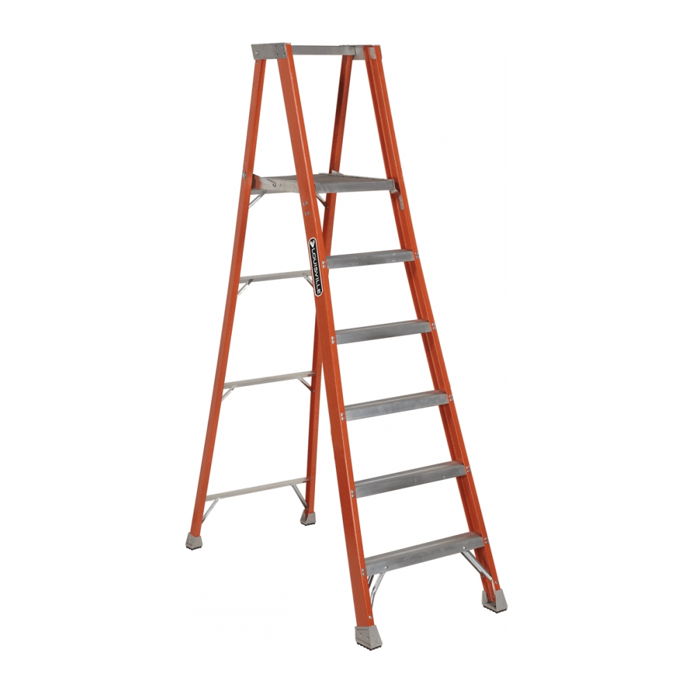 Louisville FP1500 Fiberglass Platform Type Step Ladder / A-Type Ladder (300 lbs) - KHM Megatools Corp.