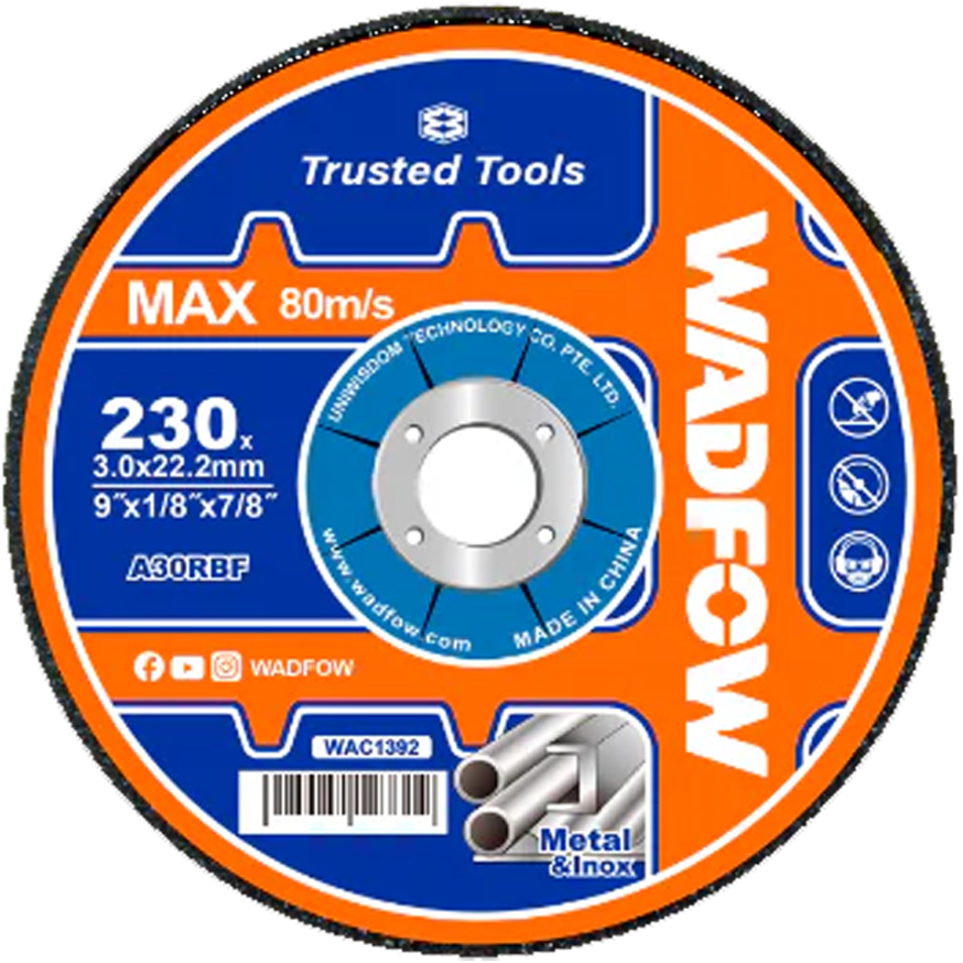 Wadfow WAC1373 Abrasive Metal Grinding Disc 7