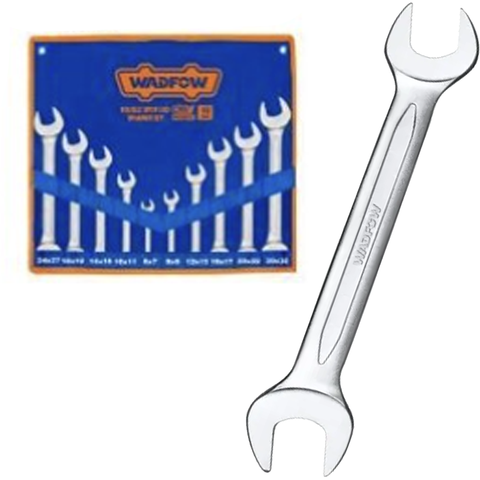 Wadfow WDS2M10 Double Open End Spanner Set 10Pcs | Wadfow by KHM Megatools Corp.