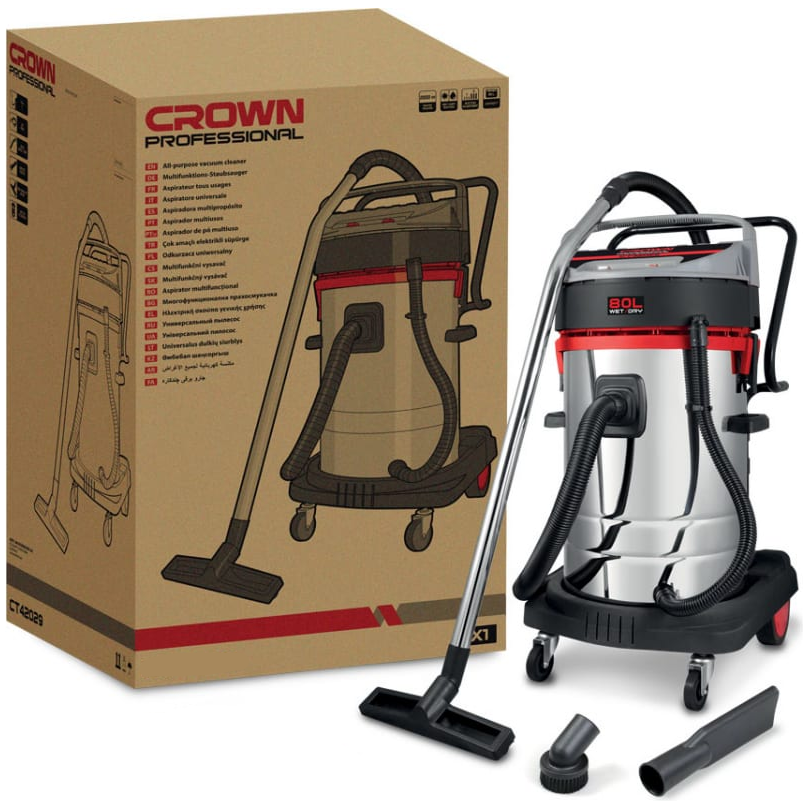 Crown CT42029 Vacuum Cleaner 2000W 80L | Crown by KHM Megatools Corp.