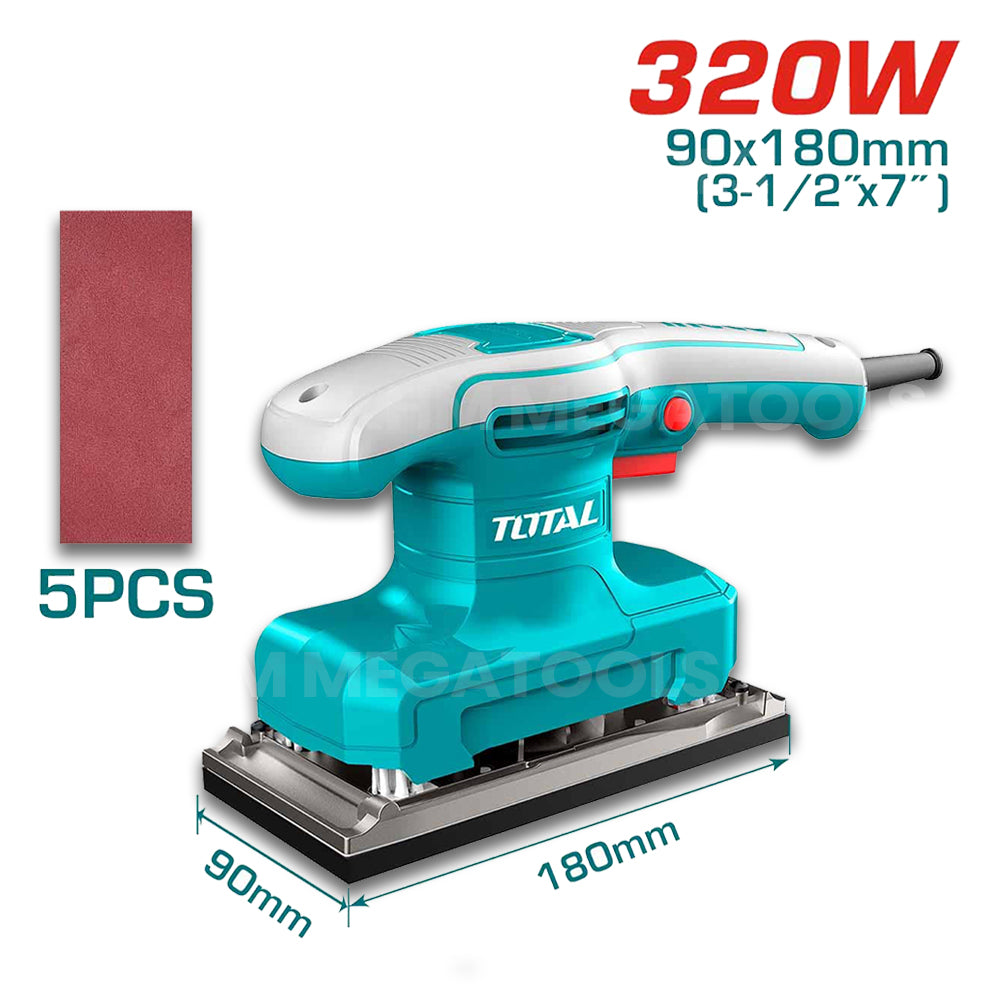 Total TF1301836 Finishing Sander 320W – Goldpeak Tools PH