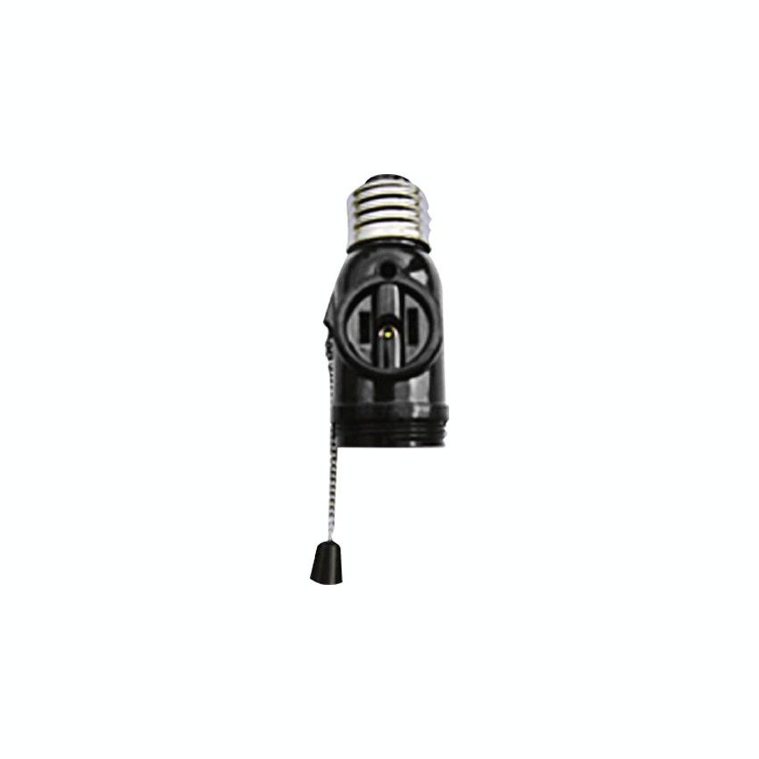 Firefly FELH103 Pull Chain Socket w/ Flat Pin Outlet