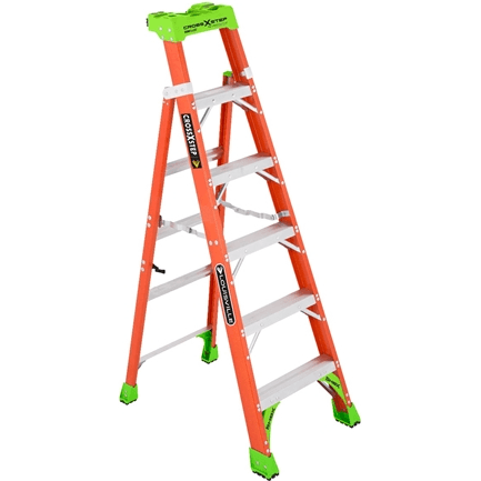 Louisville FXS1500 Fiberglass Single / A-Type Ladder 