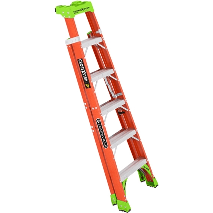 Louisville FXS1500 Fiberglass Single / A-Type Ladder 