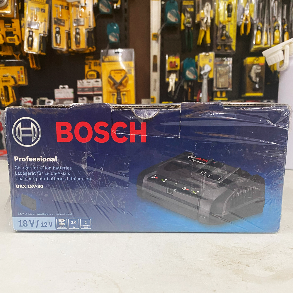 Bosch GAX 18V-30 Multi Battery Charger for Cordless (18V & 12V) (Open Seal)