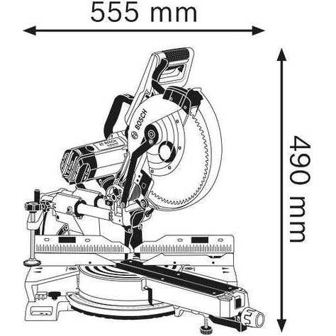 Bosch GCM 350-254 Sliding Compound Miter Saw - Goldpeak Tools PH Bosch