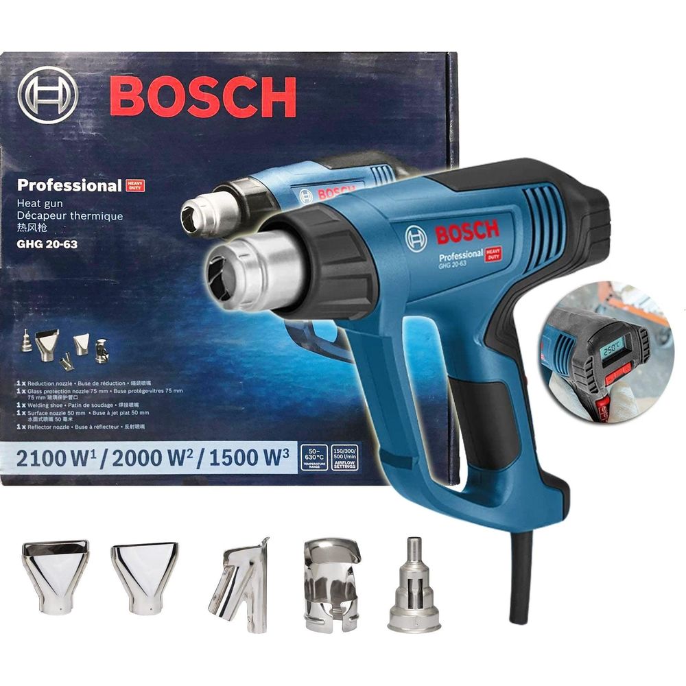 Bosch GHG 20-63 Heat Gun / Hot Air Gun (with Heat Control) - Goldpeak Tools PH Bosch