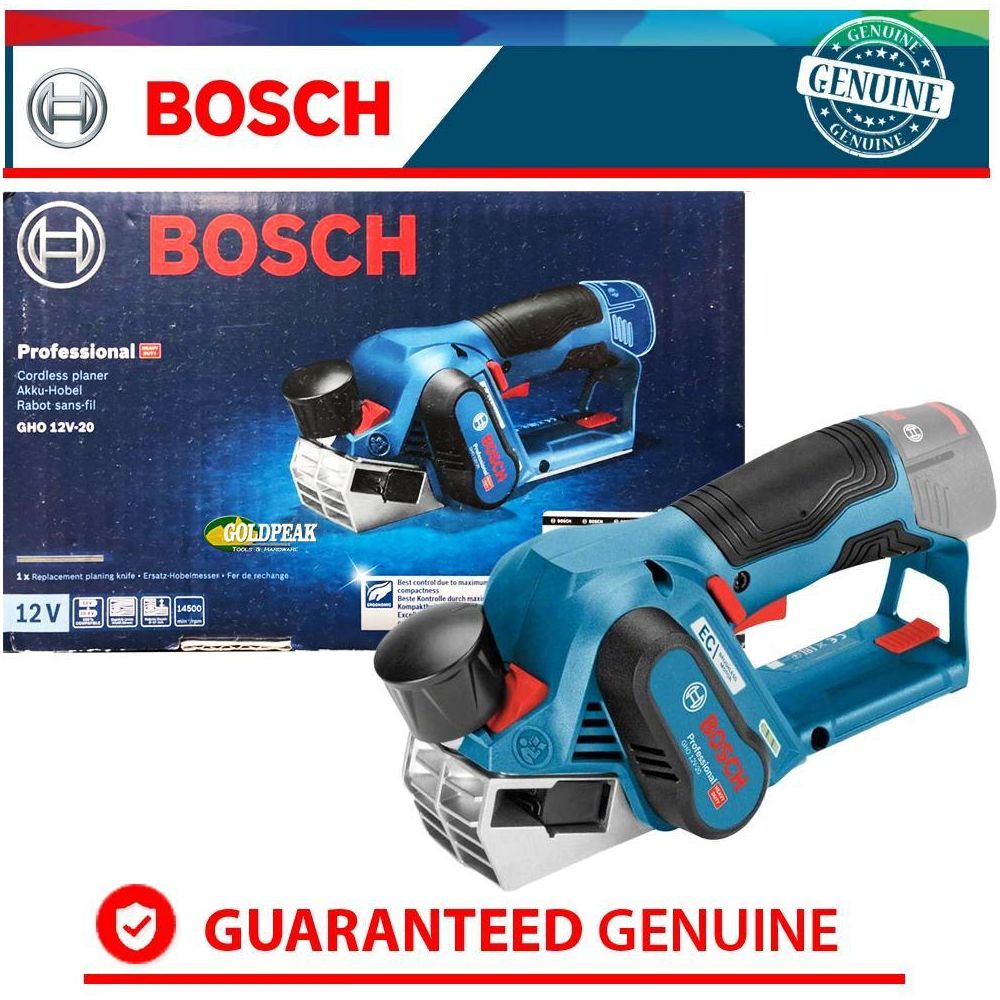 Bosch GHO 12V-20 Brushless Cordless Planer (Bare) - Goldpeak Tools PH Bosch