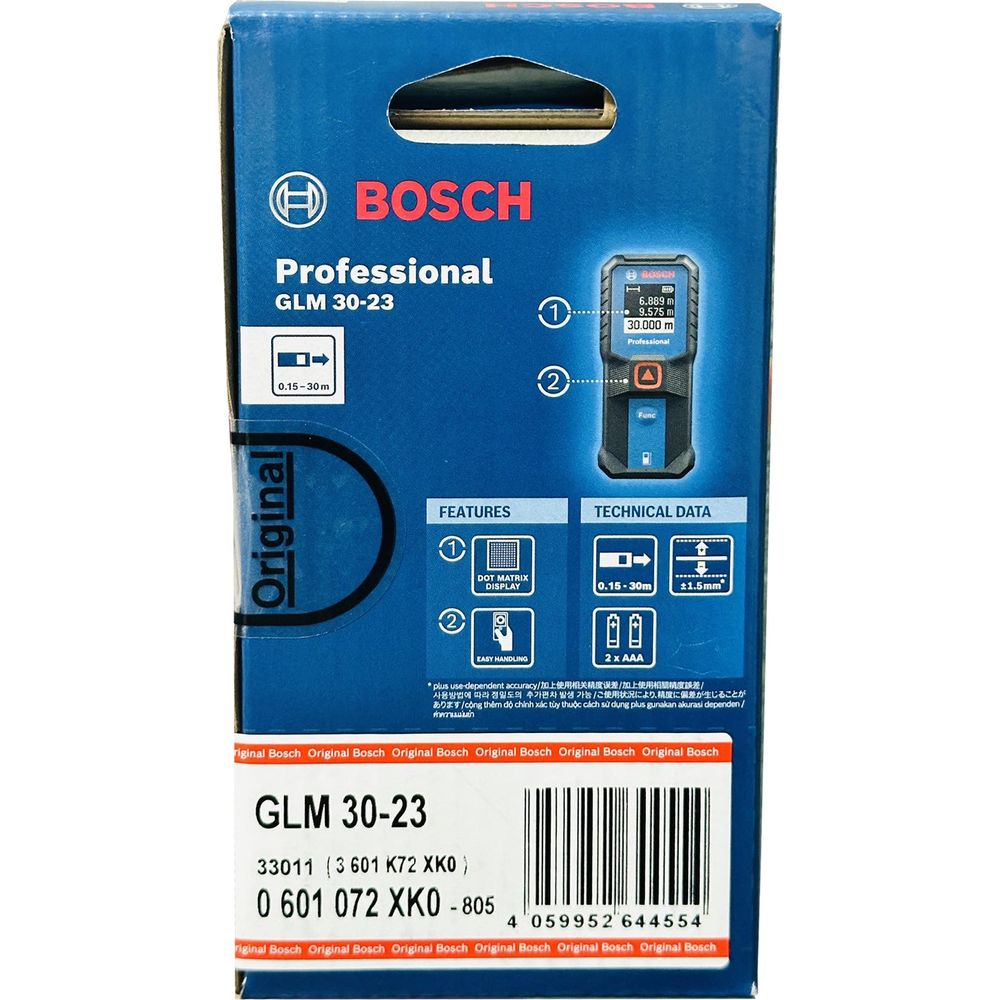 Bosch GLM 30-23 Laser Rangefinder / Distance Measurer (30 meters) | Bosch by KHM Megatools Corp.