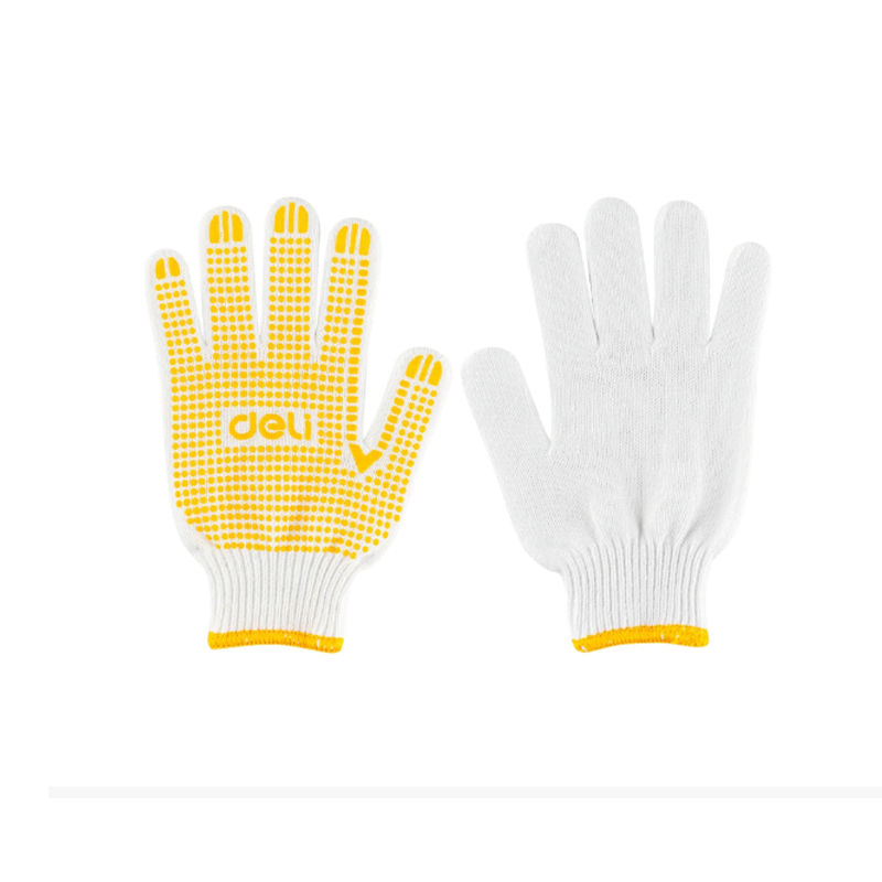 Deli EDL521021L-021XL Knitted & PVC Dots Gloves