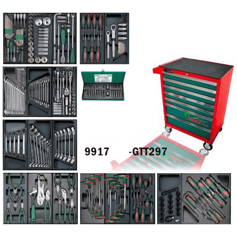 Hans GTT-297 Automotive Tools With Cabinet (297 pcs) - KHM Megatools Corp.