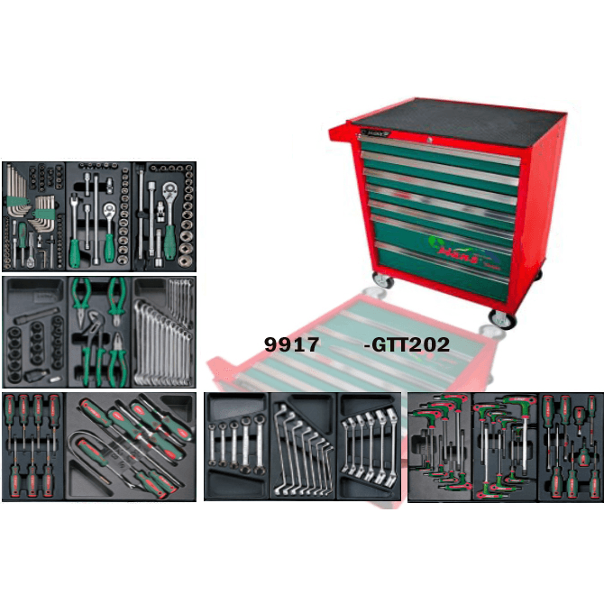 Hans GTT-202 Automotive Tools With Cabinet (202 pcs) - KHM Megatools Corp.