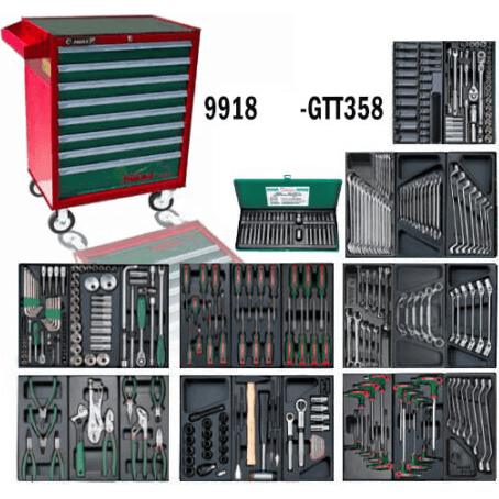 Hans GTT-358 Automotive Tools With Cabinet (358 pcs) - KHM Megatools Corp.